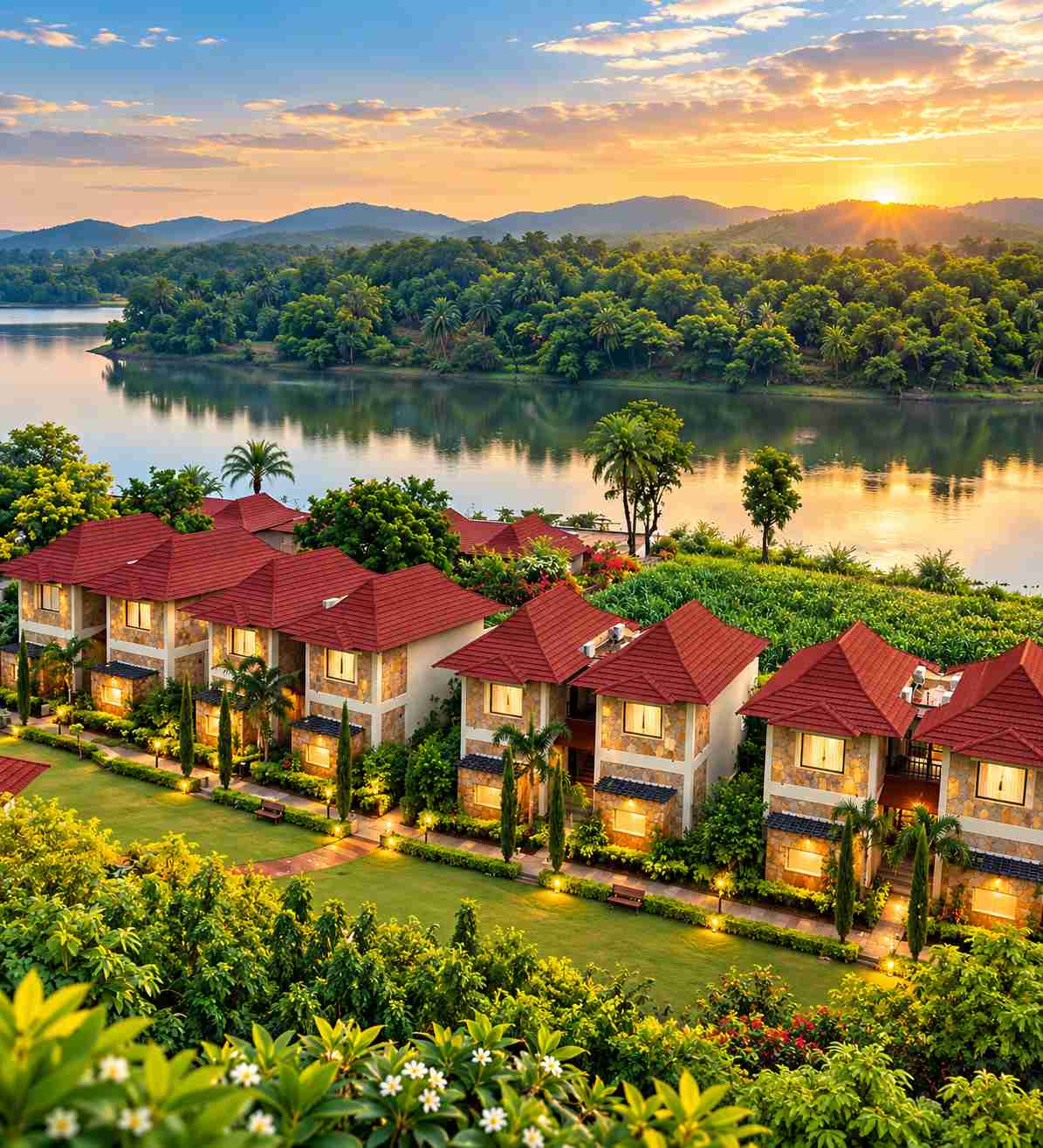 Sarasiruham resort Night view